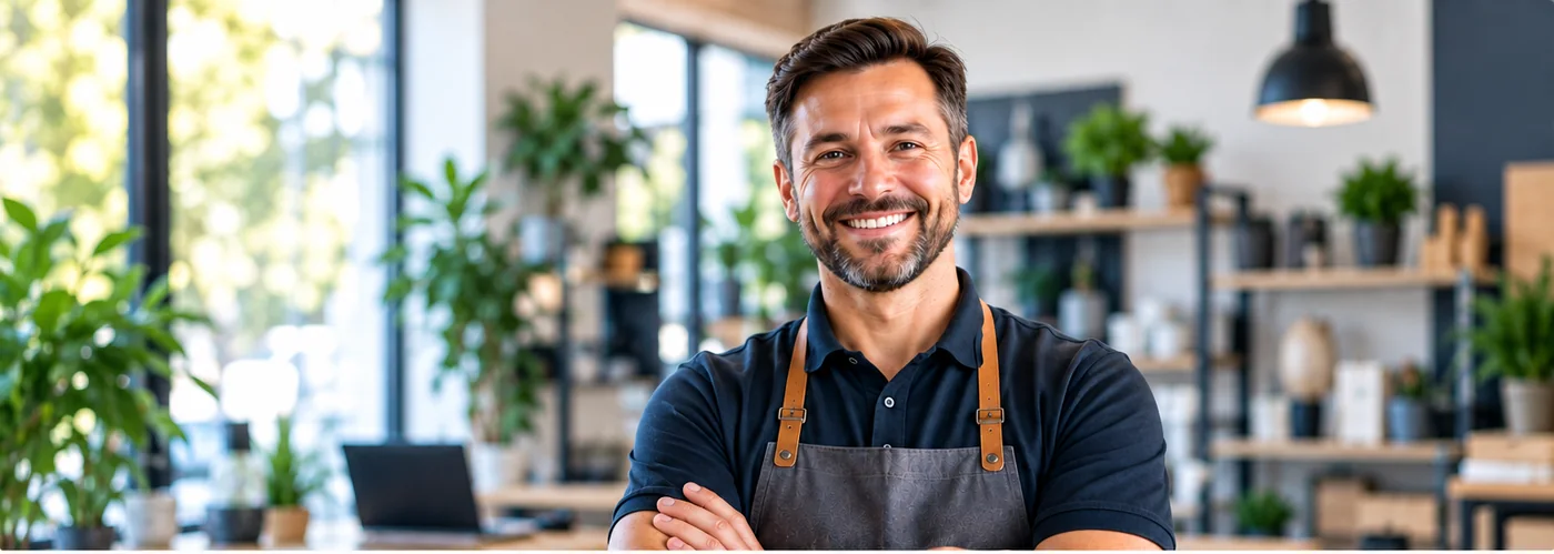 Small business owner using Lead Grow customer growth systems