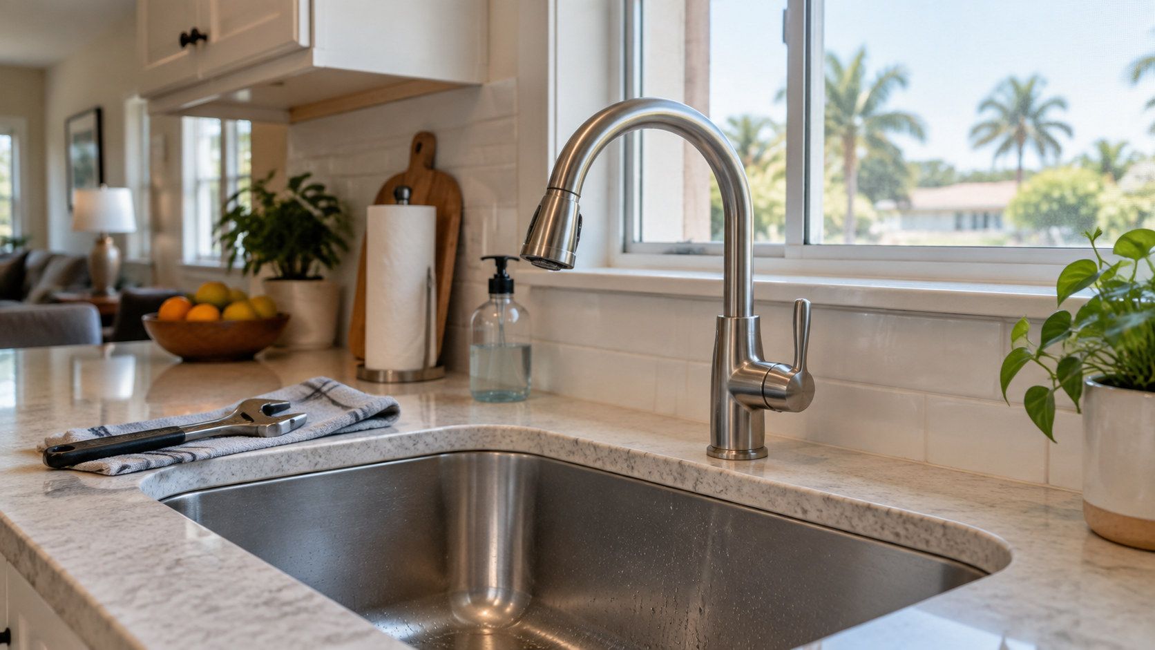Kitchen faucet replacement in Naples FL