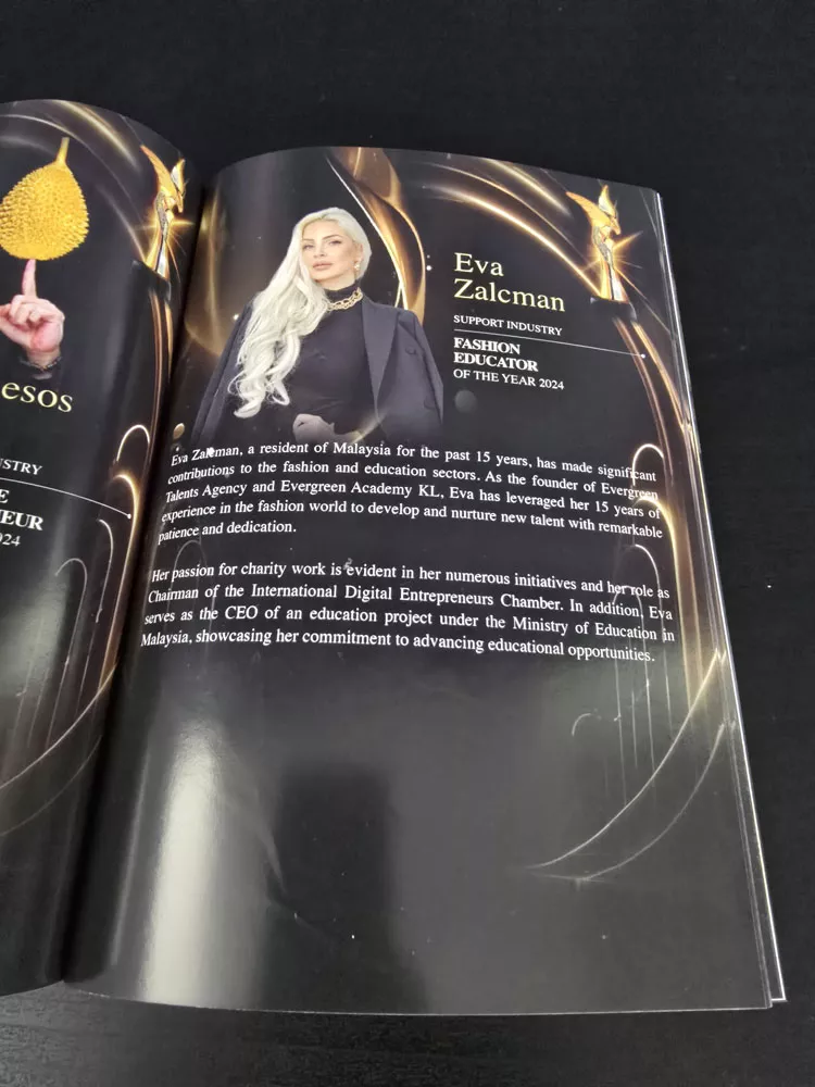 Magazine feature on founder Eva Zalcman