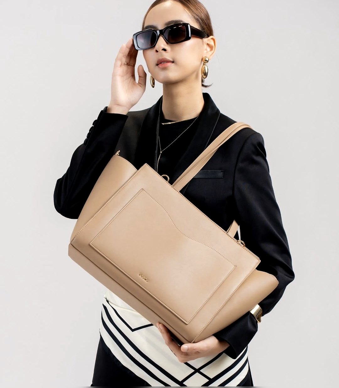 Evergreen Talents model in a designer fashion campaign