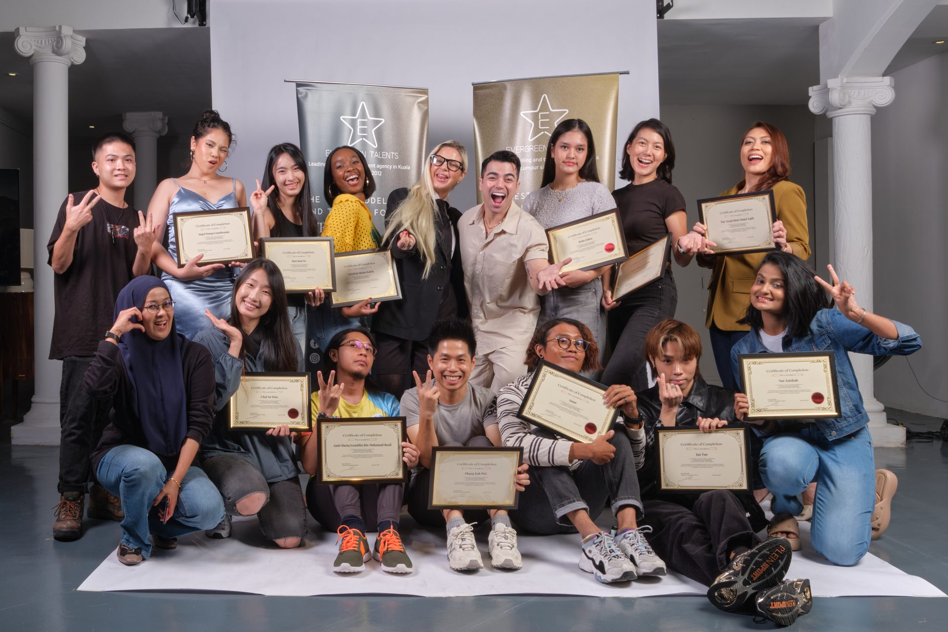 Evergreen Talents programme graduates at an event in Kuala Lumpur