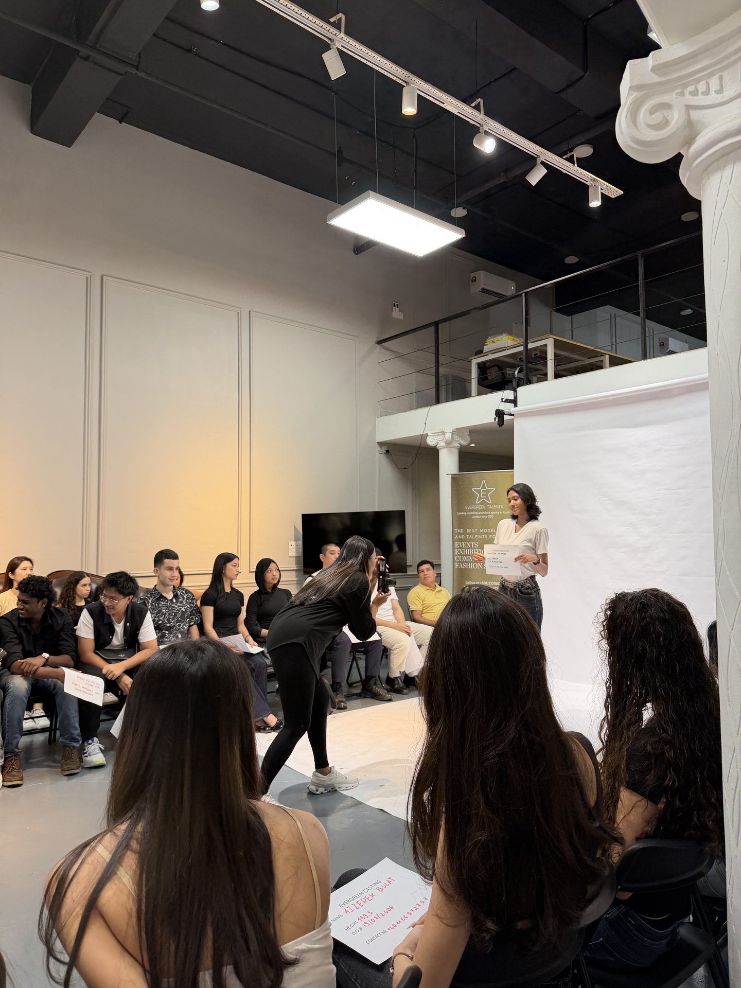Evergreen Talents models at an industry event in Kuala Lumpur
