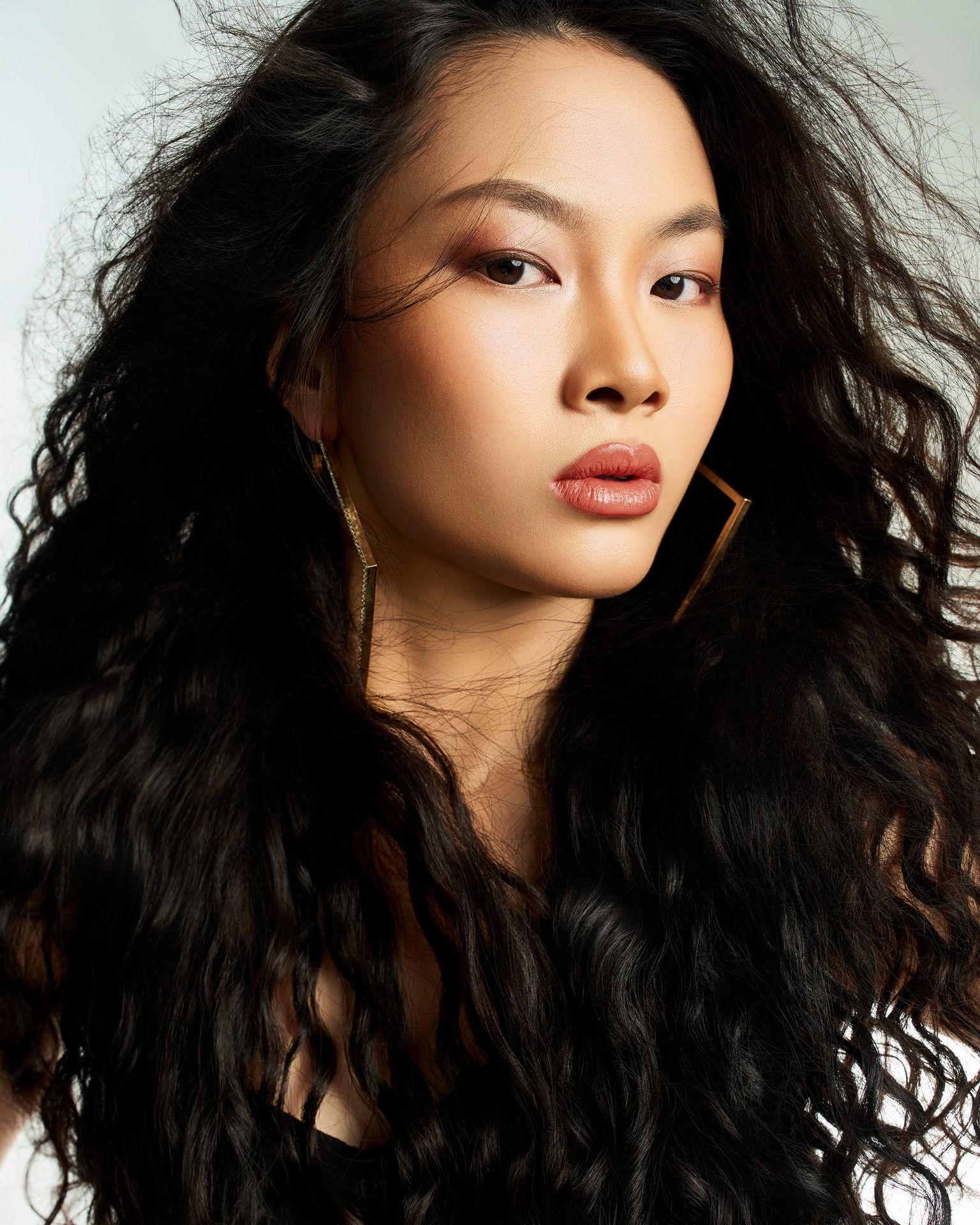 Evergreen Talents female beauty model in an editorial portrait