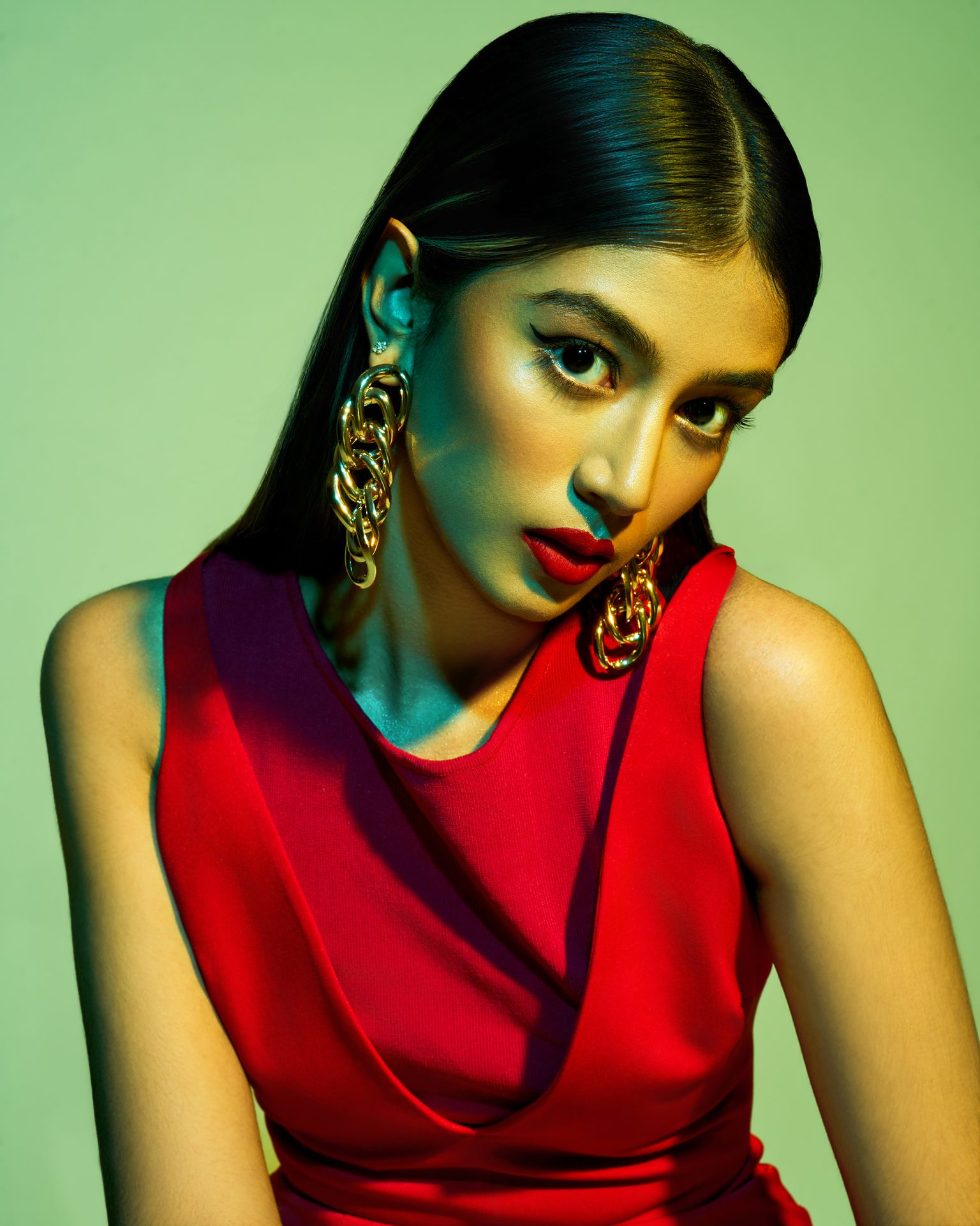An Evergreen Talents editorial fashion model in Kuala Lumpur