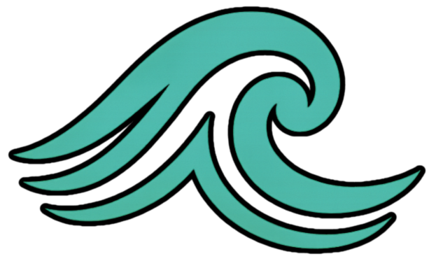 Teal waves