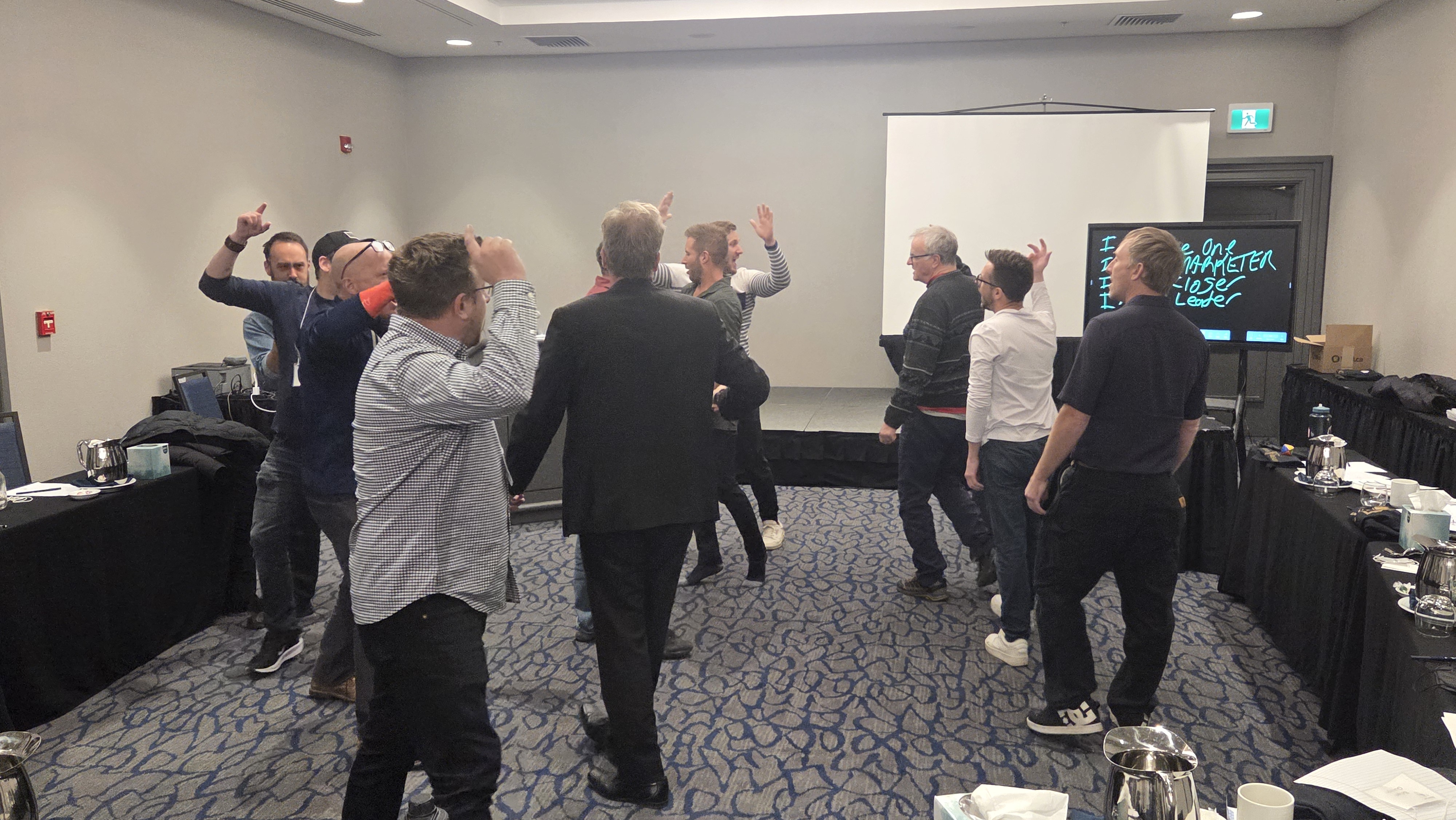 Group engagement at a previous Regis Realm event