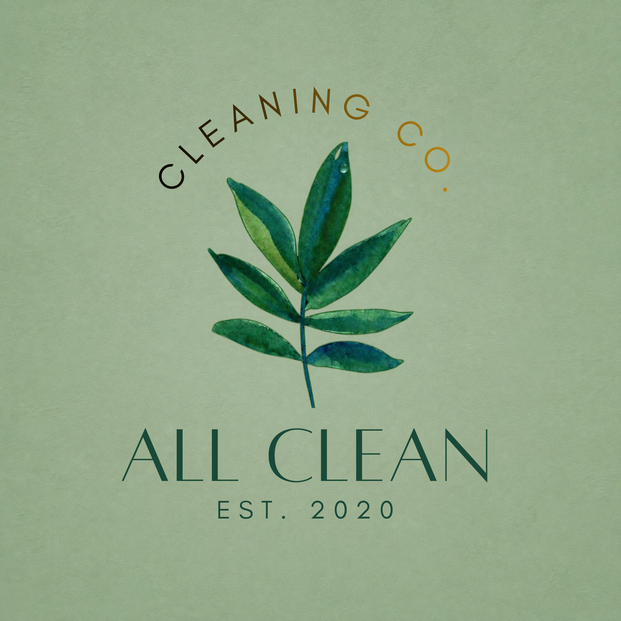 All Clean Cleaning Co. Monogram Logo