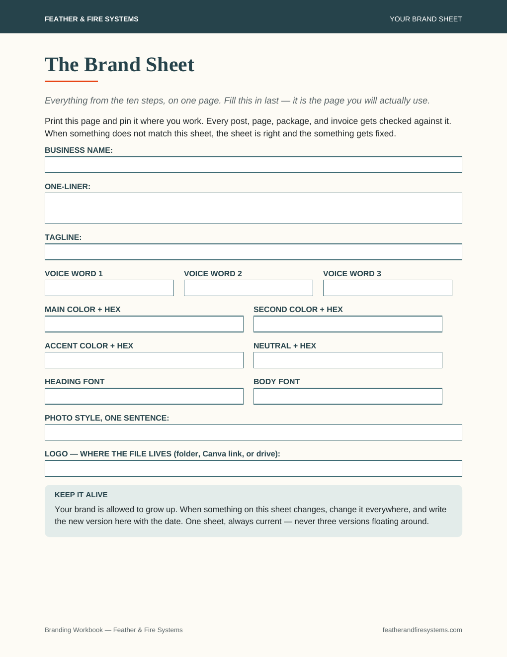 The Branding Workbook screenshot 3