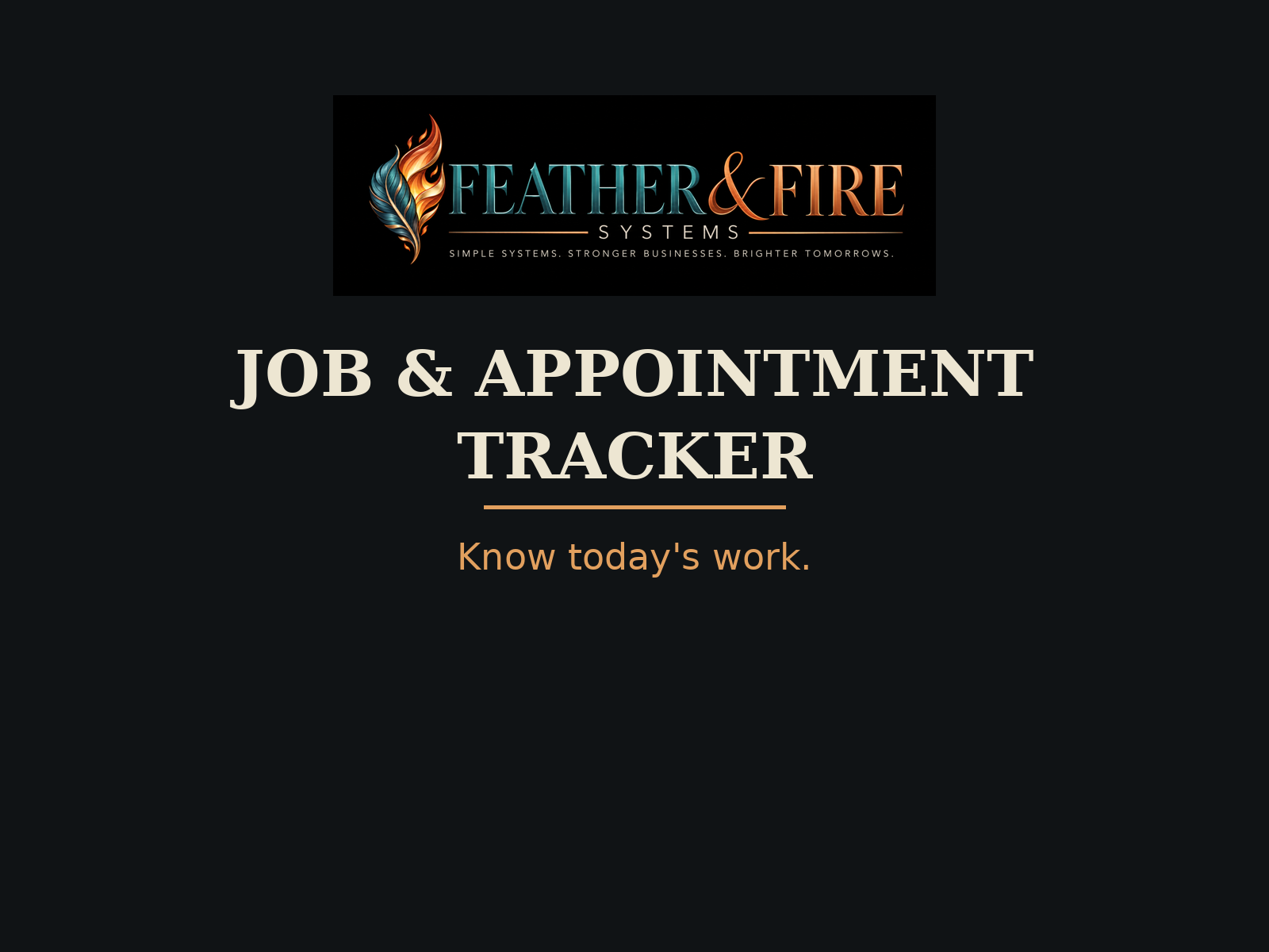 Job & Appointment Tracker
