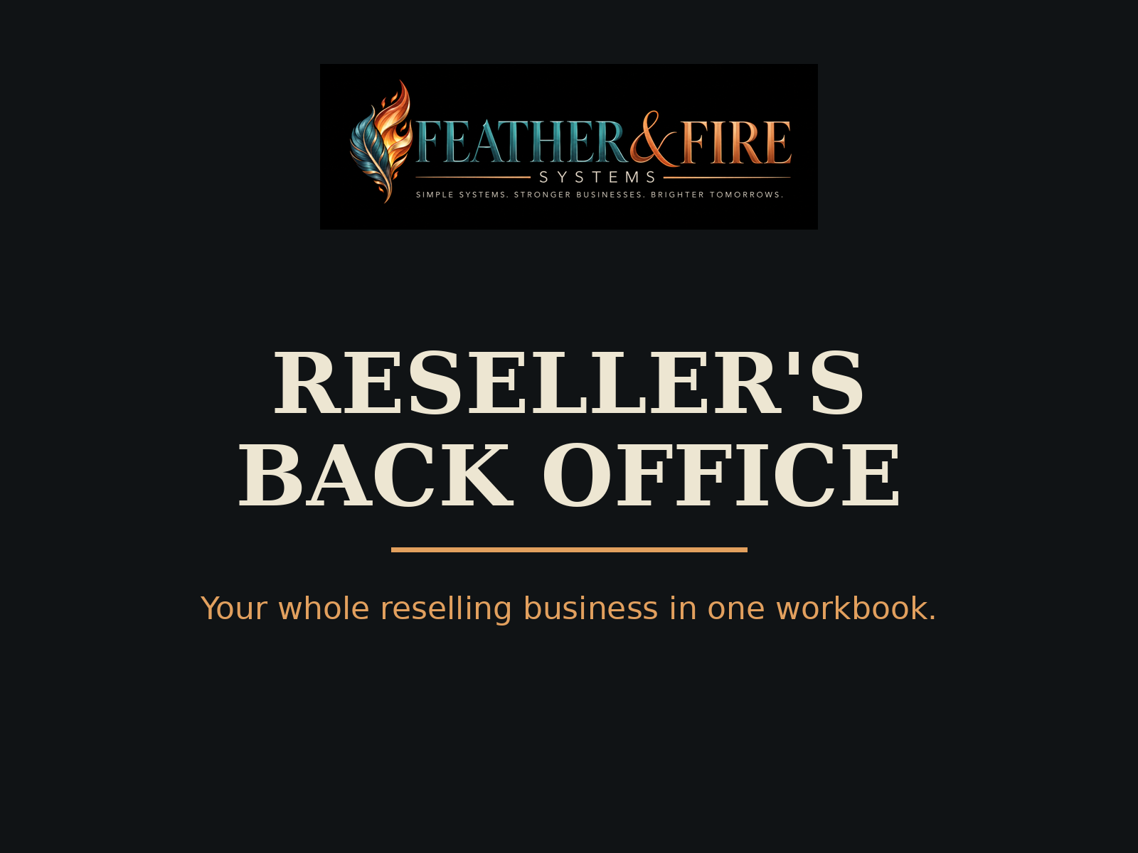 Reseller's Back Office
