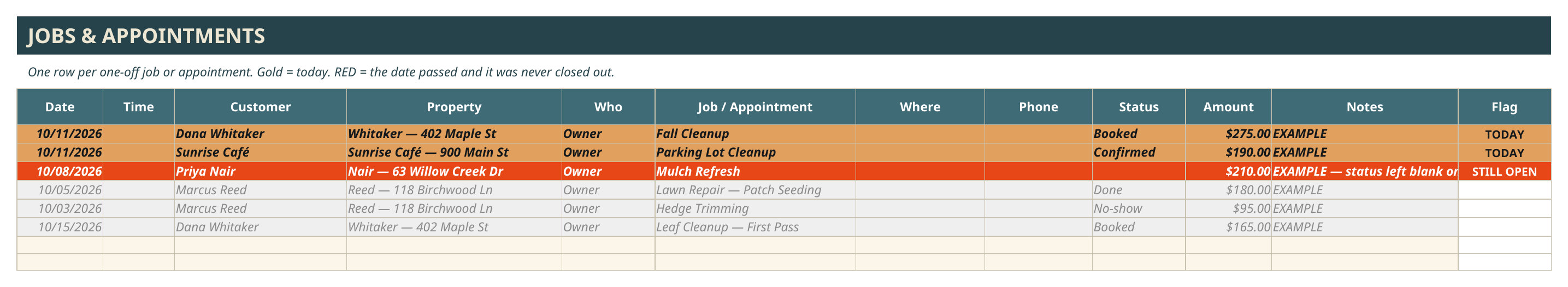 Lawn Care Back Office screenshot 3