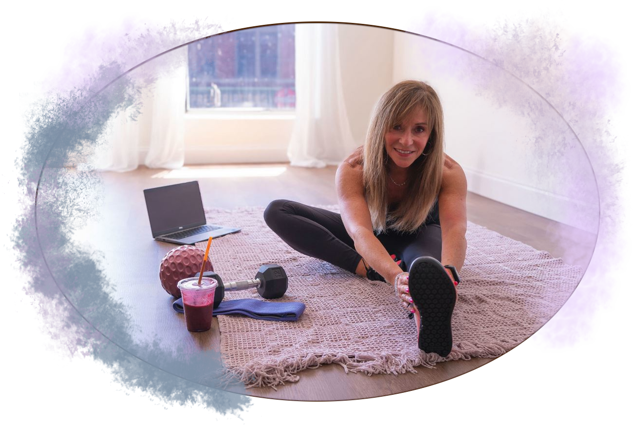 Woman writing in a wellness journal while building realistic healthy habits after 35