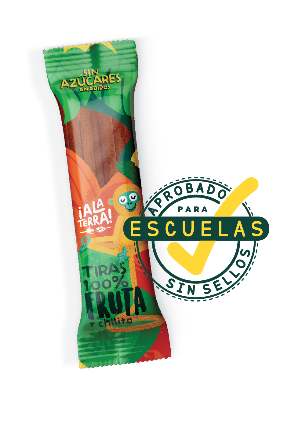 Tiras ¡Ala Terra! aprobadas para escuelas, sin sellos