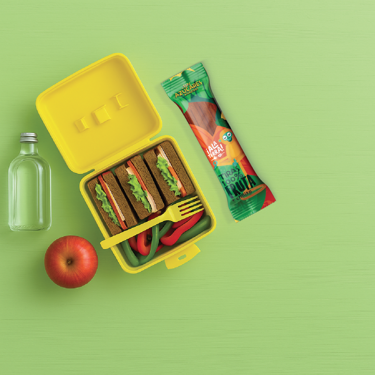 Snacks de fruta natural para niños