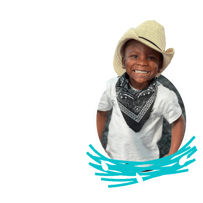 child smiling in daycare center