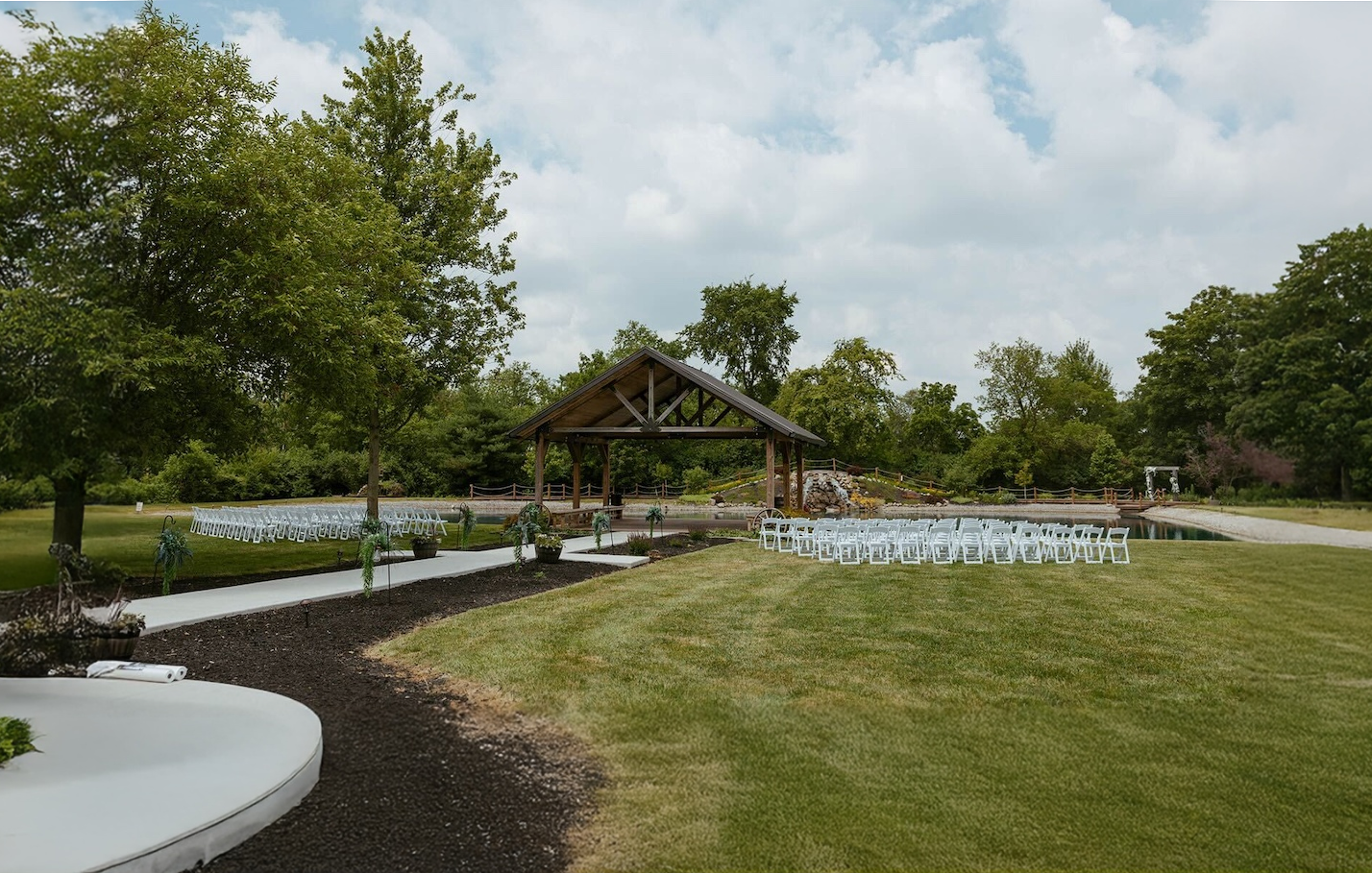 Bride and groom portrait at Shady Brook Acres