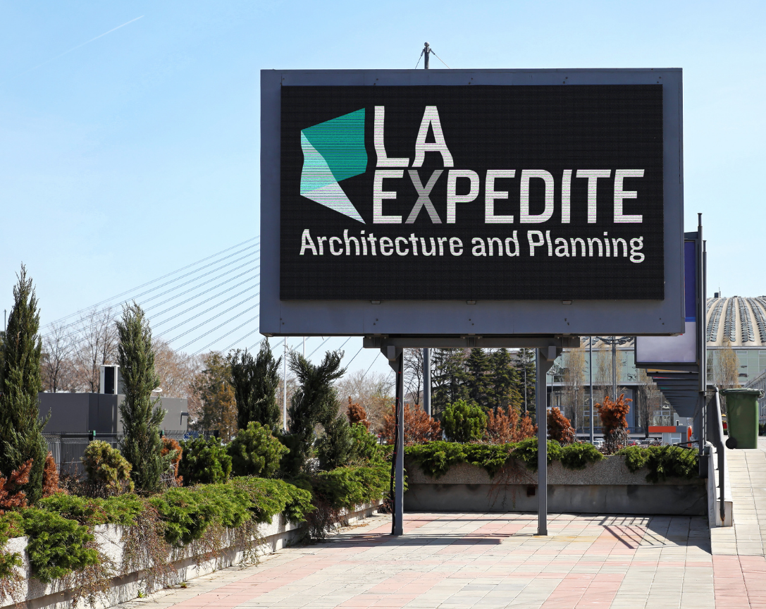 Installed commercial sign or plan-check drawing