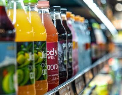 Beverage inventory on the shelf