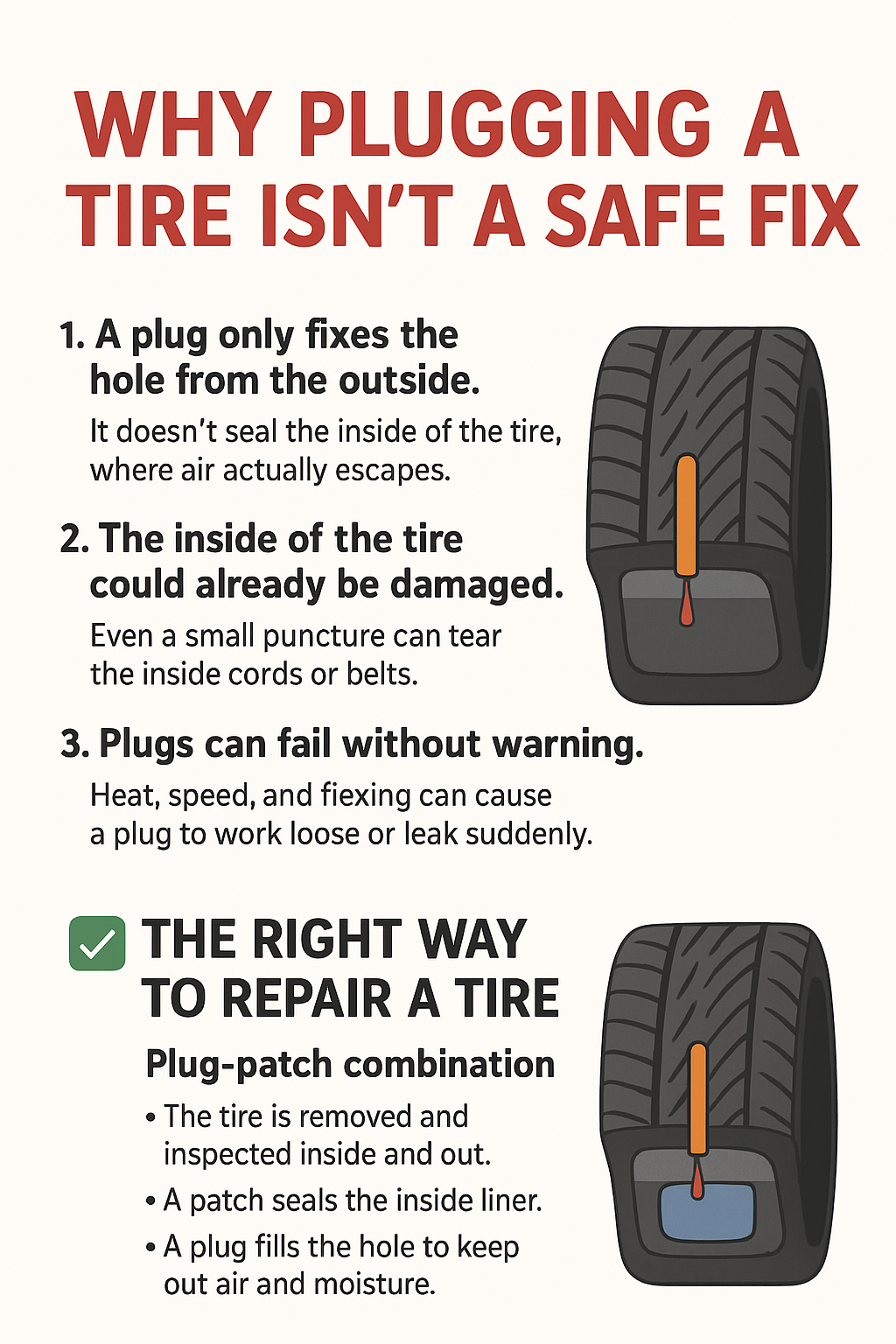 can a tire plug cause vibration Kyro Power Wand Massager System main image 1