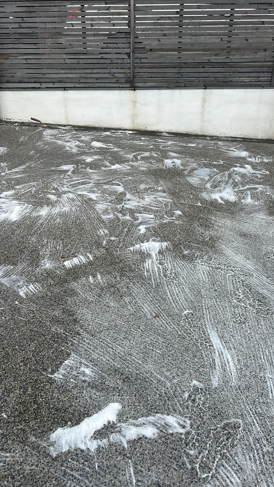 Resin driveway cleaning in Newport before resealing