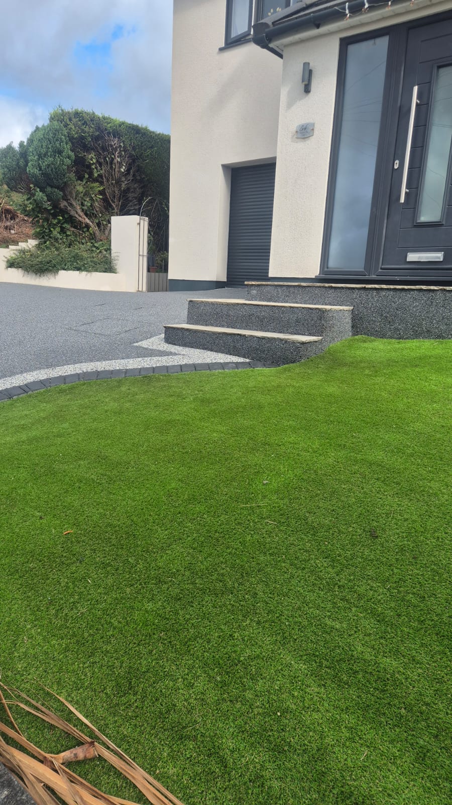Resin driveway carried out in Risca, South Wales