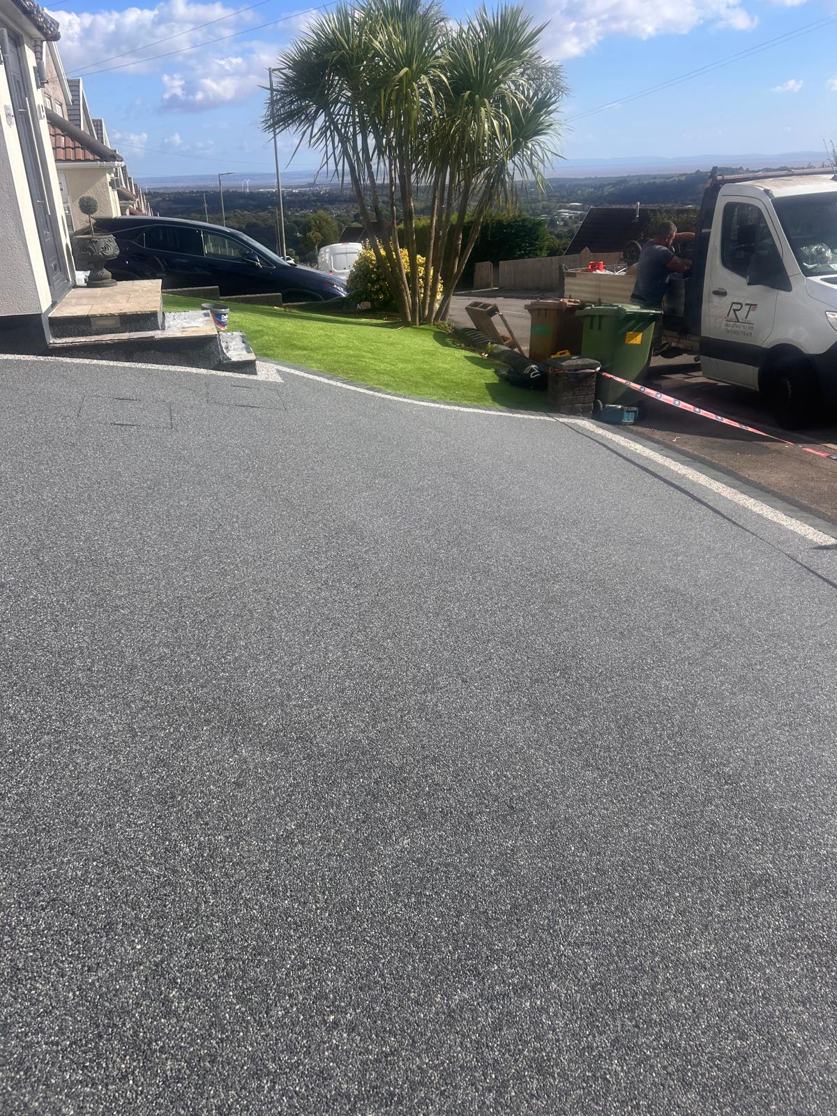 Resin driveway finished in Pontypool, South Wales