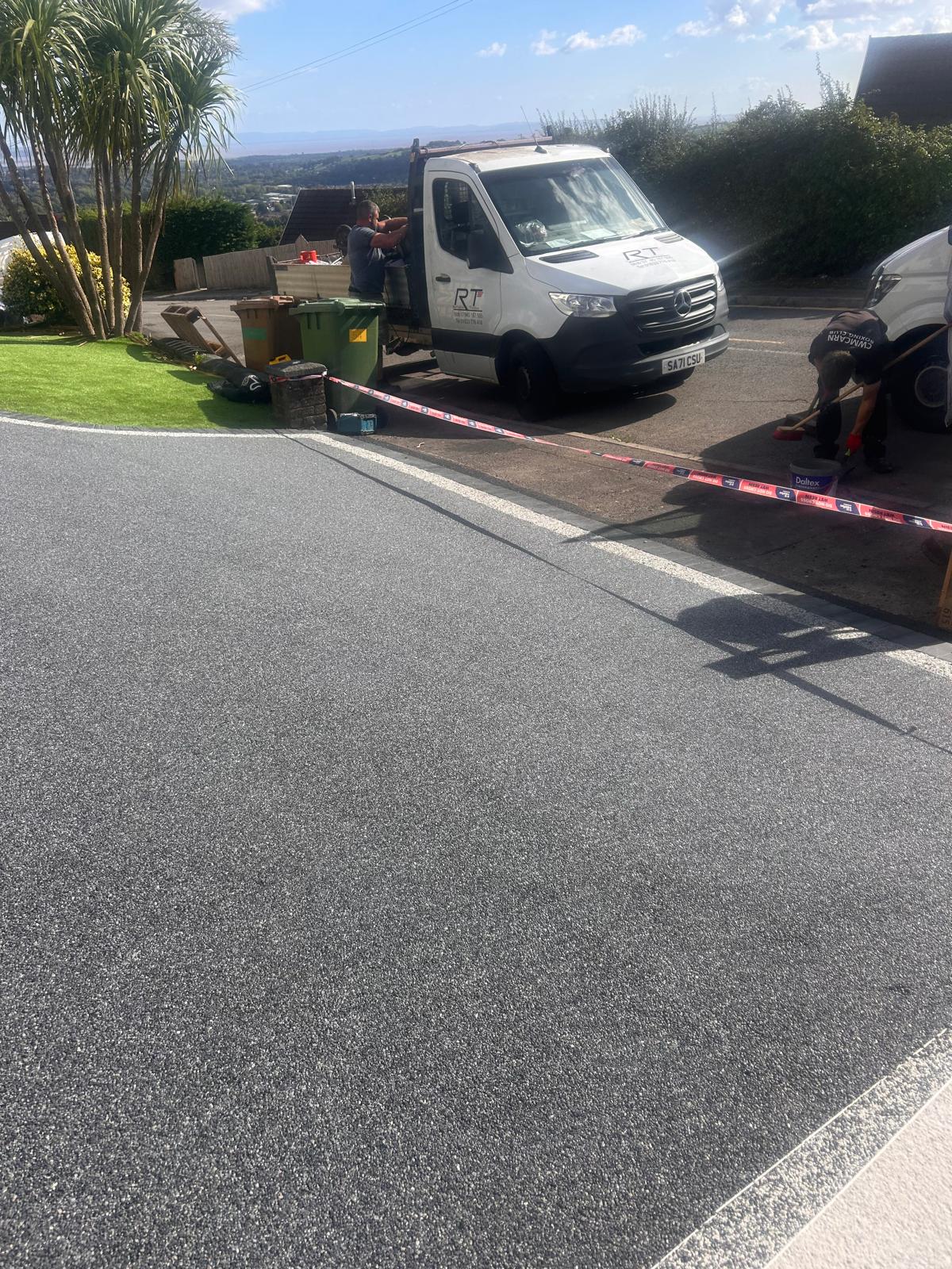 Resin bound driveway carried out in Chepstow, South Wales