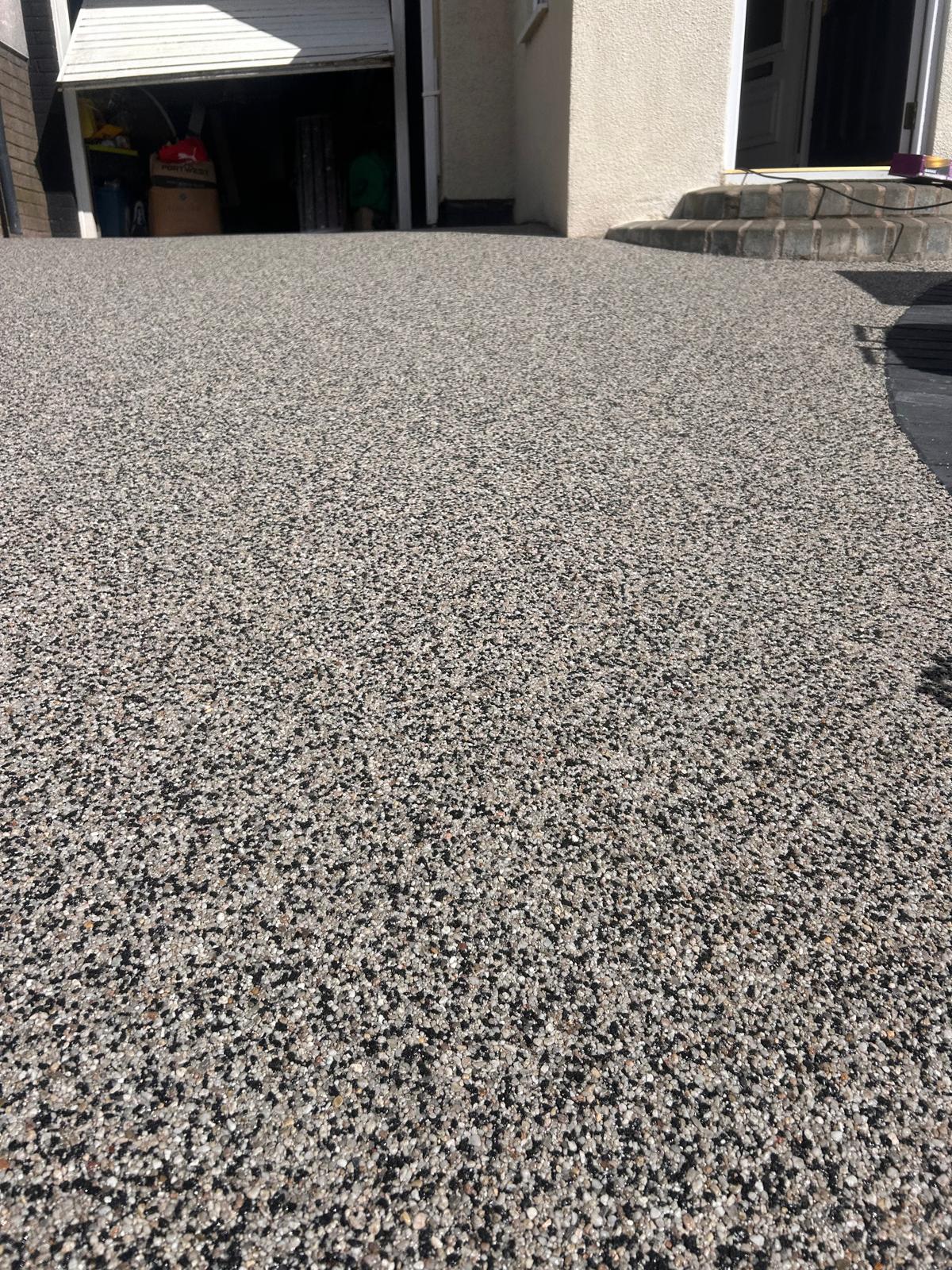 Resin driveway carried out in Cwmbran, South Wales