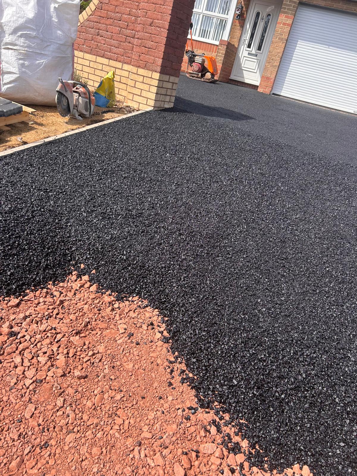 Resin driveway finished in Newport city centre