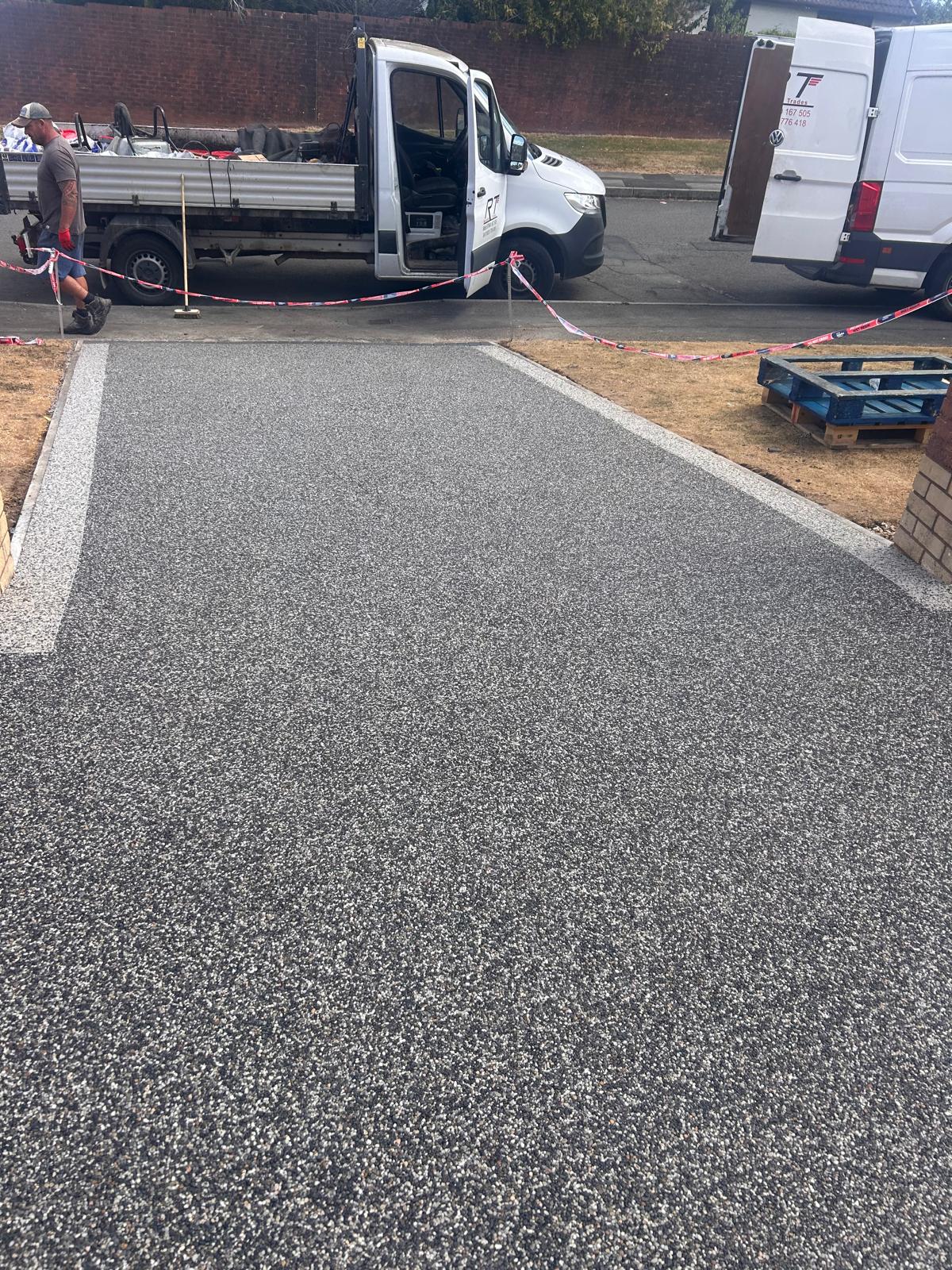 Resin bound driveway installed in Sebastopol, Pontypool