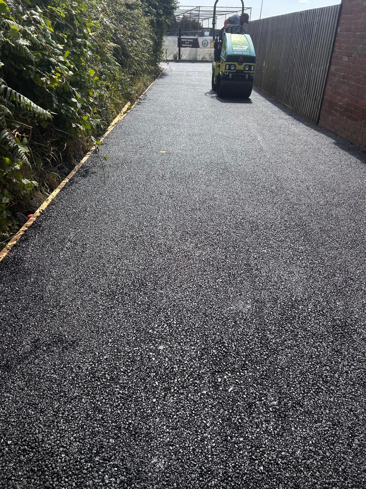 Resin driveway carried out in Llanyravon, Cwmbran