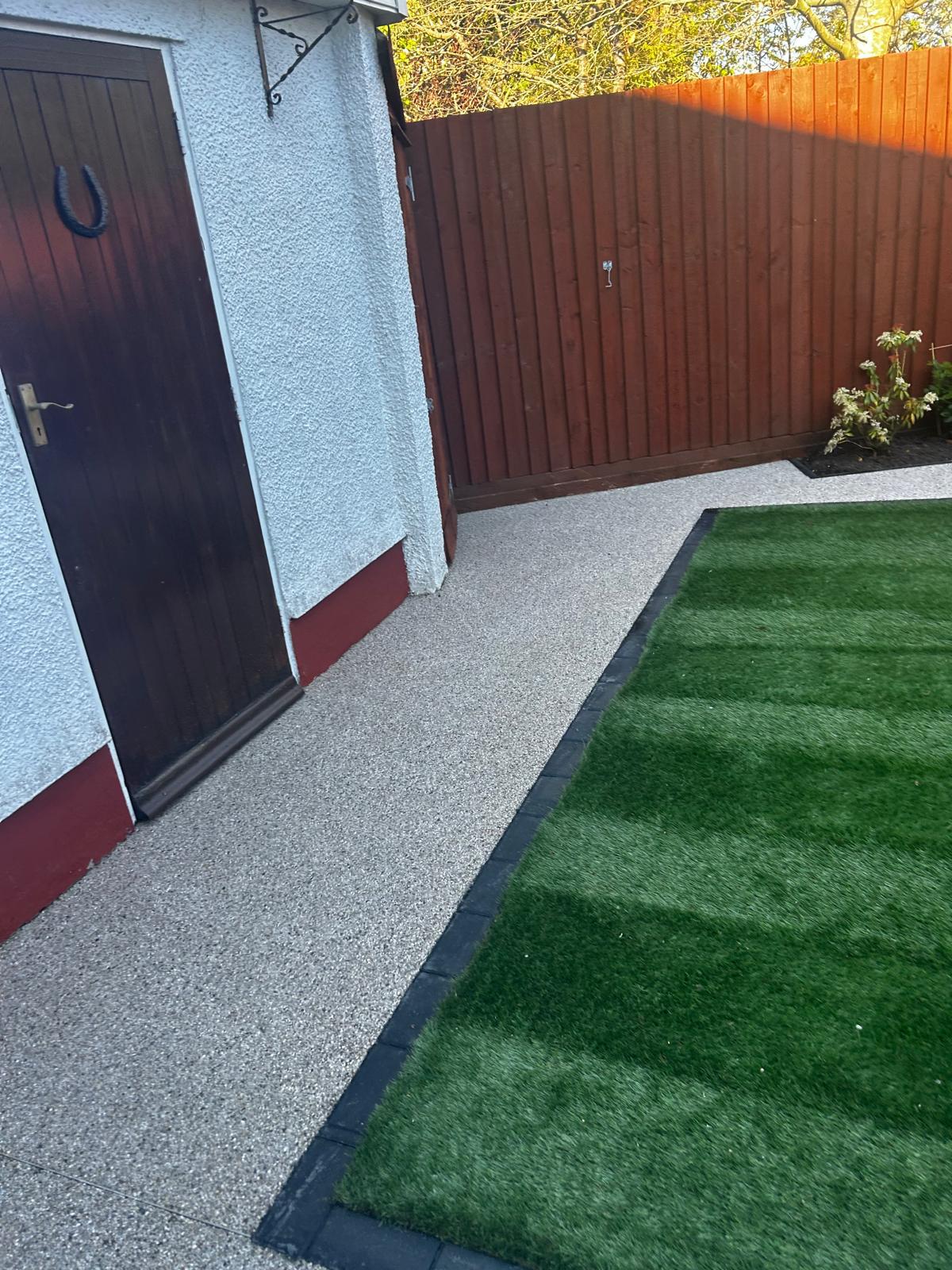 Resin bound patio installed in Newport