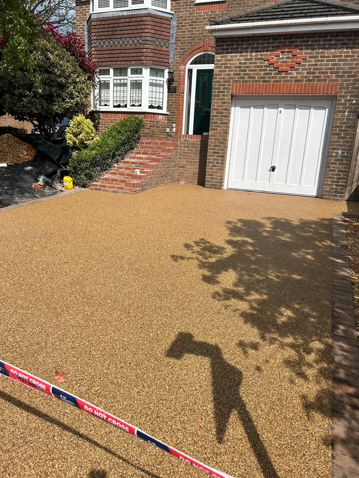 Resin driveway finished in Abergavenny, South Wales