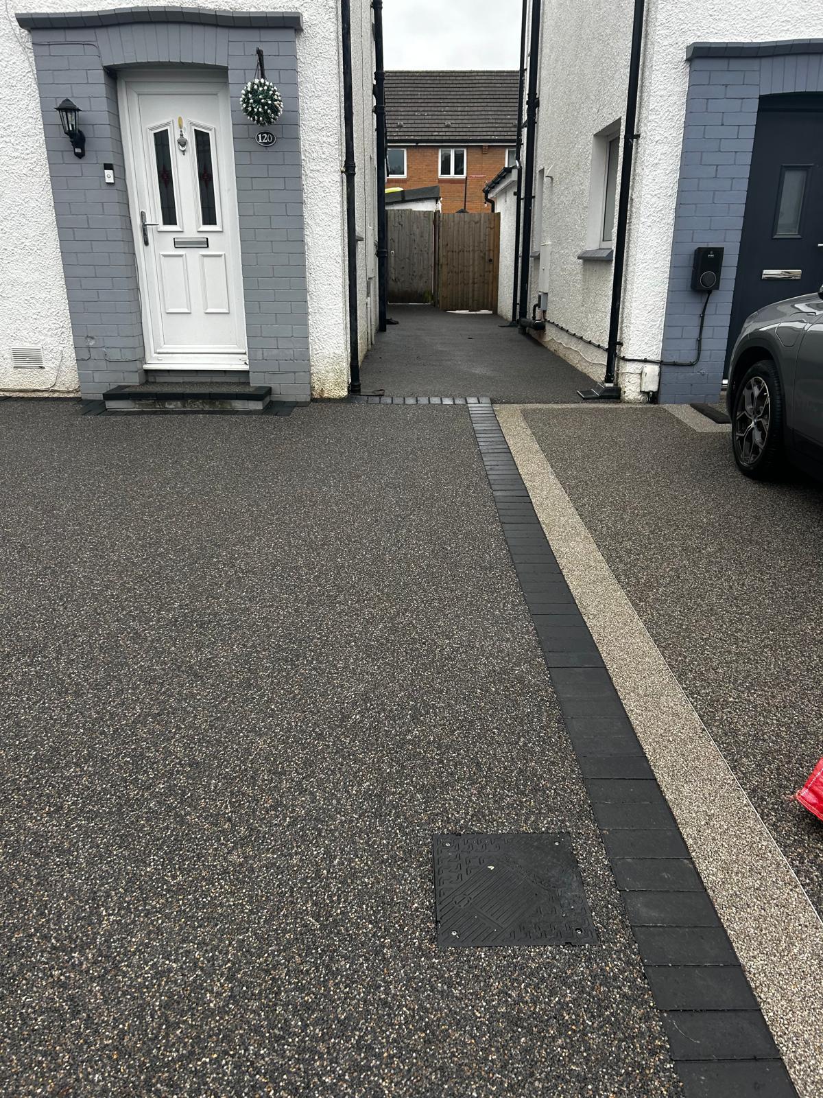 Resin bound driveway carried out in Monmouth, South Wales