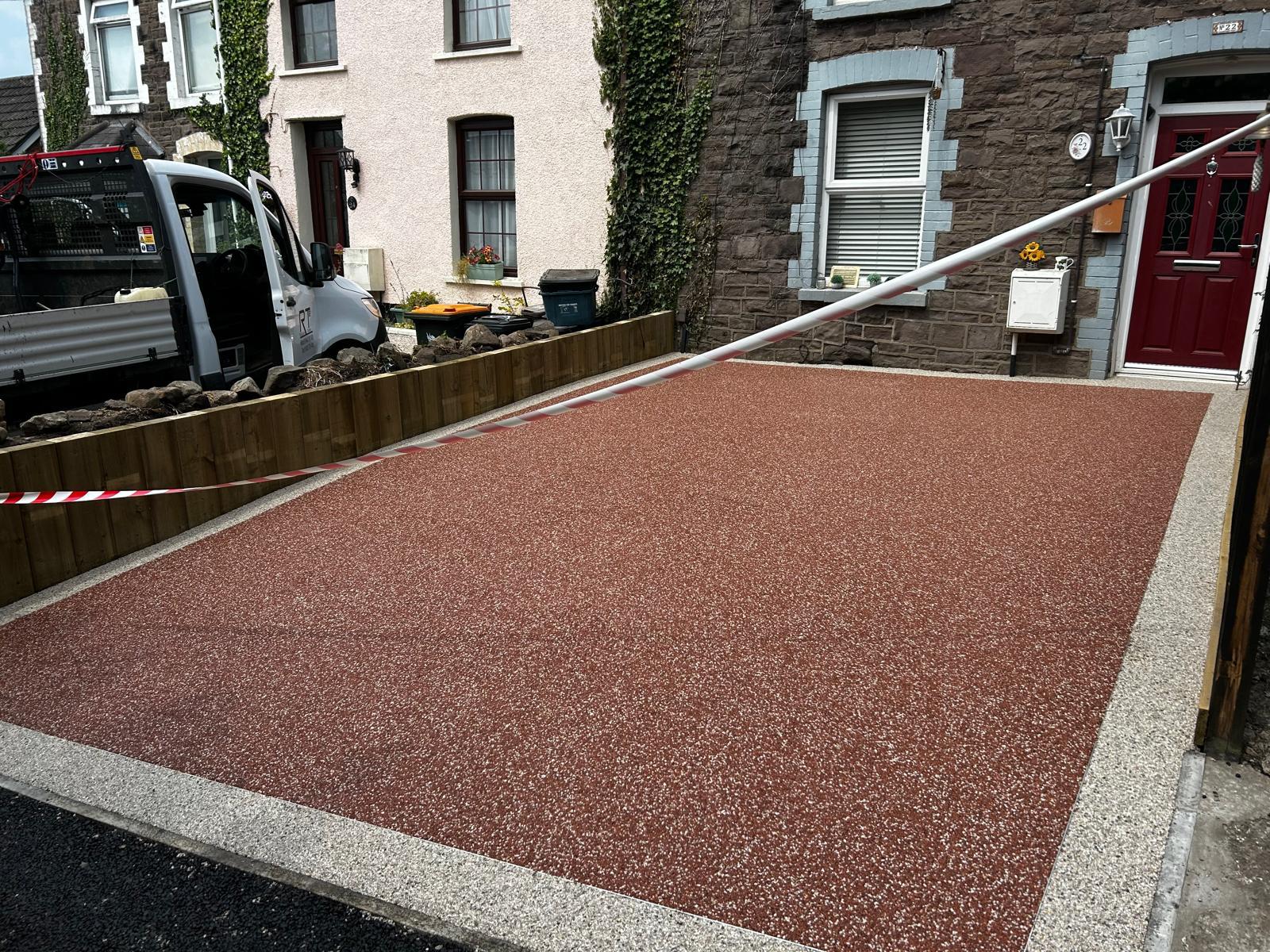 Resin driveway finished in Blackwood, South Wales