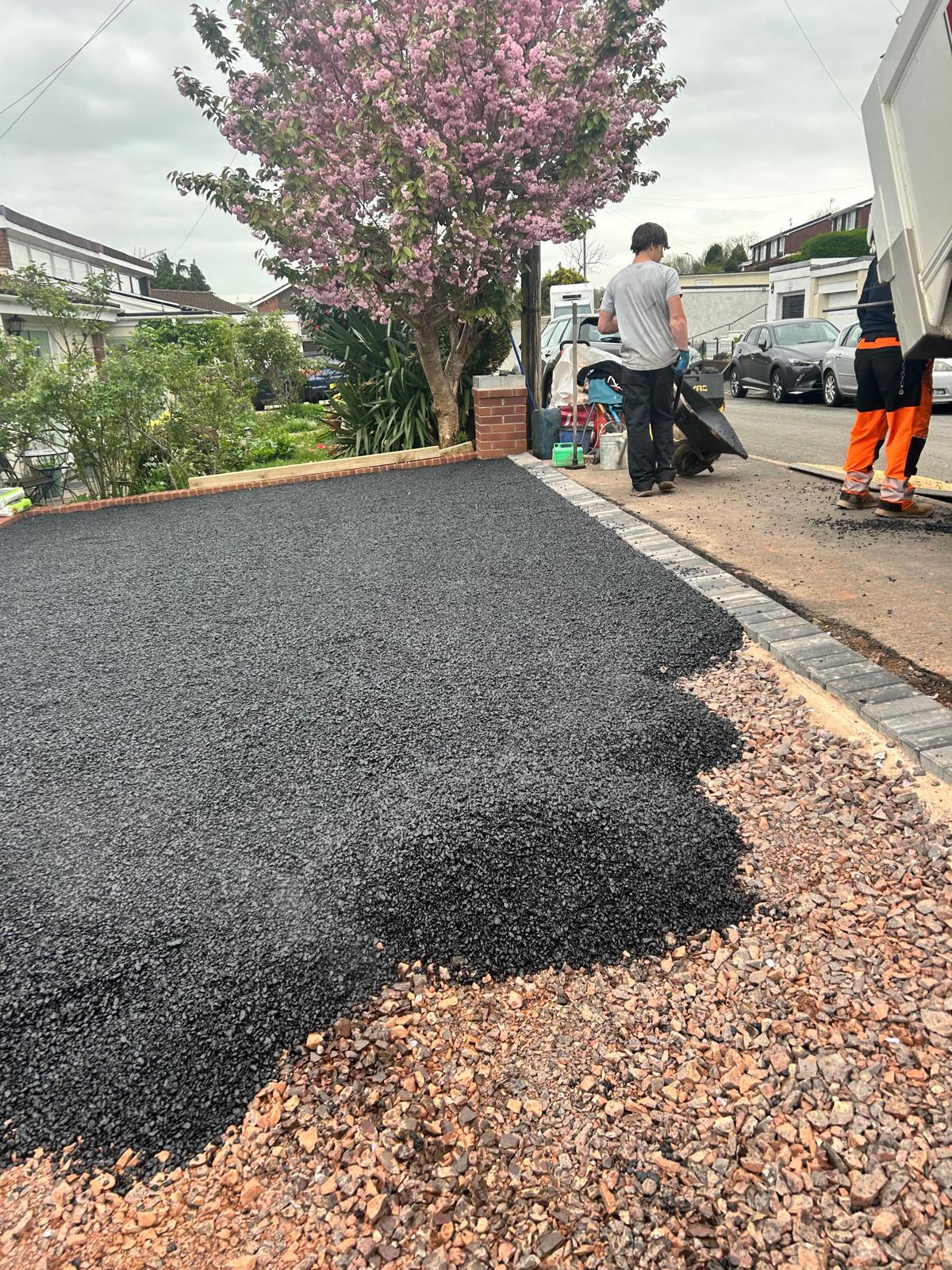 Resin bound driveway carried out in Risca, South Wales