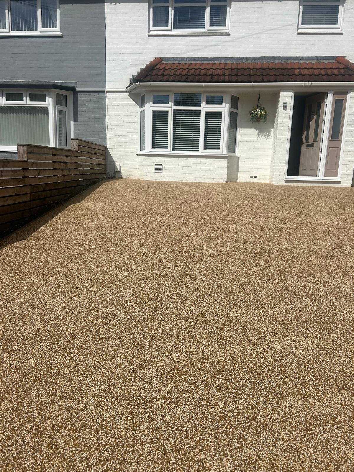 Resin driveway completed in Chepstow, South Wales