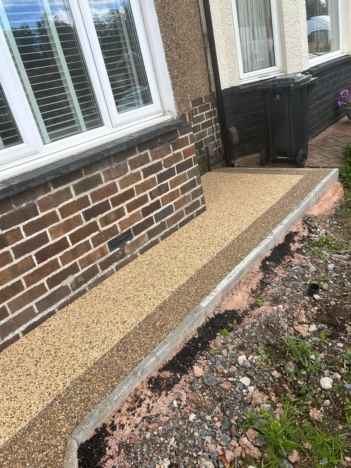 Resin driveway installation carried out in a district of Newport