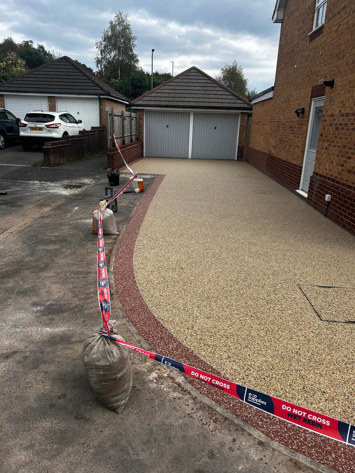 Resin bound driveway finished in Cwmbran, South Wales