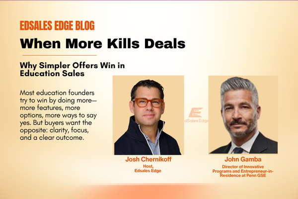 When More Kills Deals: Why Simpler Offers Win in Education Sales