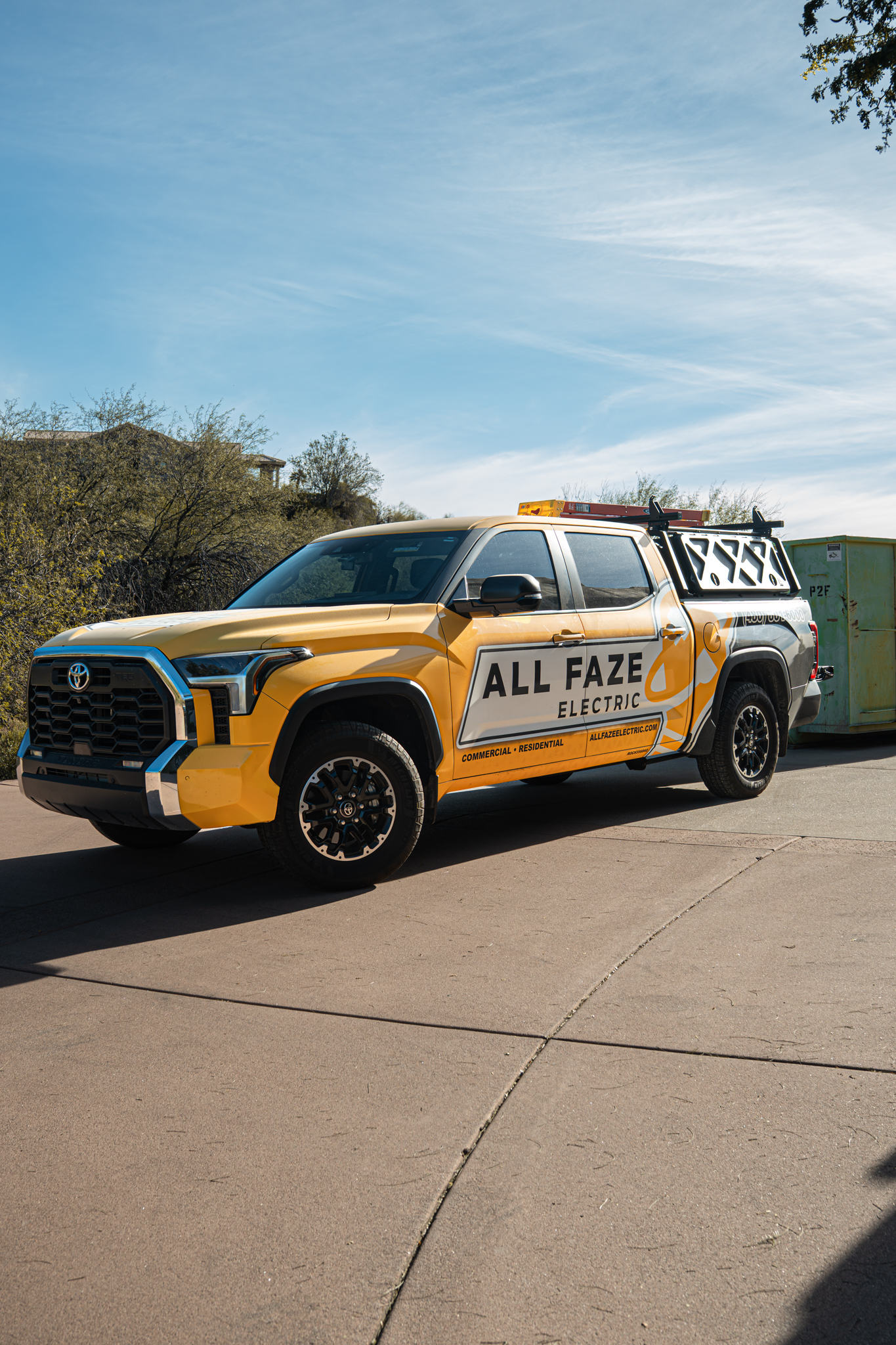 All Faze Electric truck front view