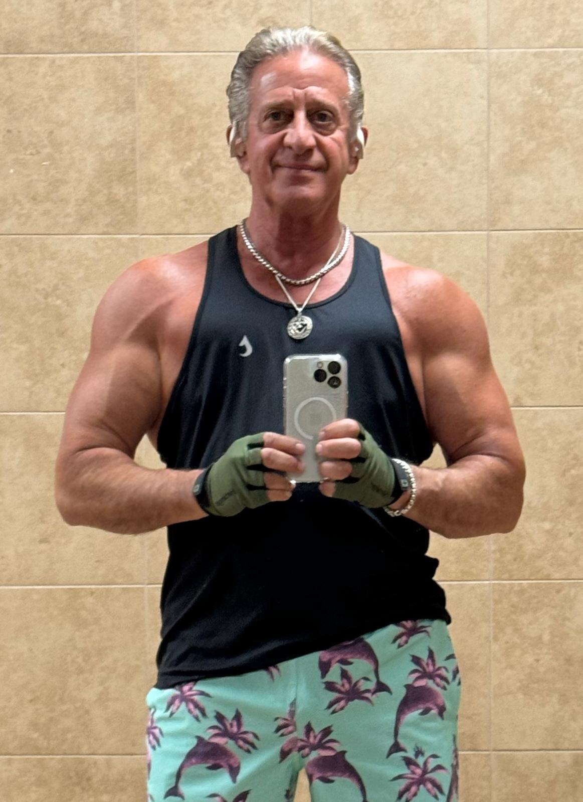 Albert Alfredo training in the gym