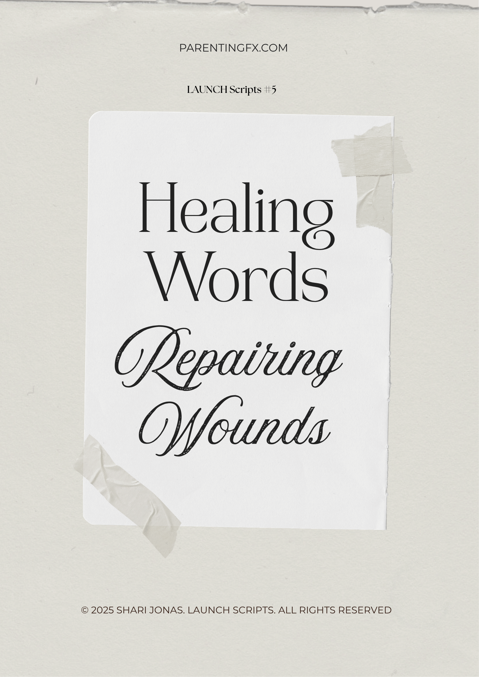 Healing Words and Repairing Wounds