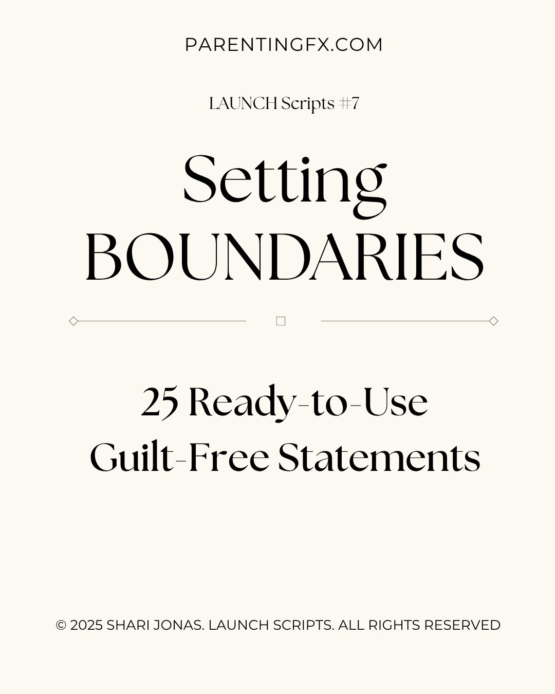Boundary Setting Statements