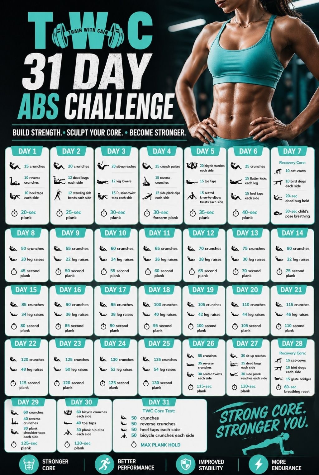 TWC 31-Day CORE Challenge May 2026 Calendar