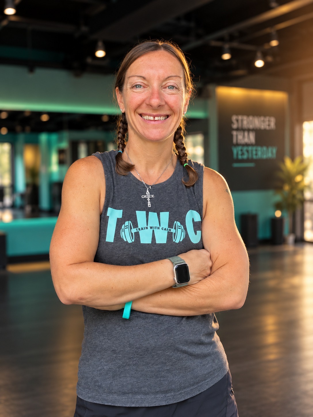 Coach Amy Cain at Train With Cain