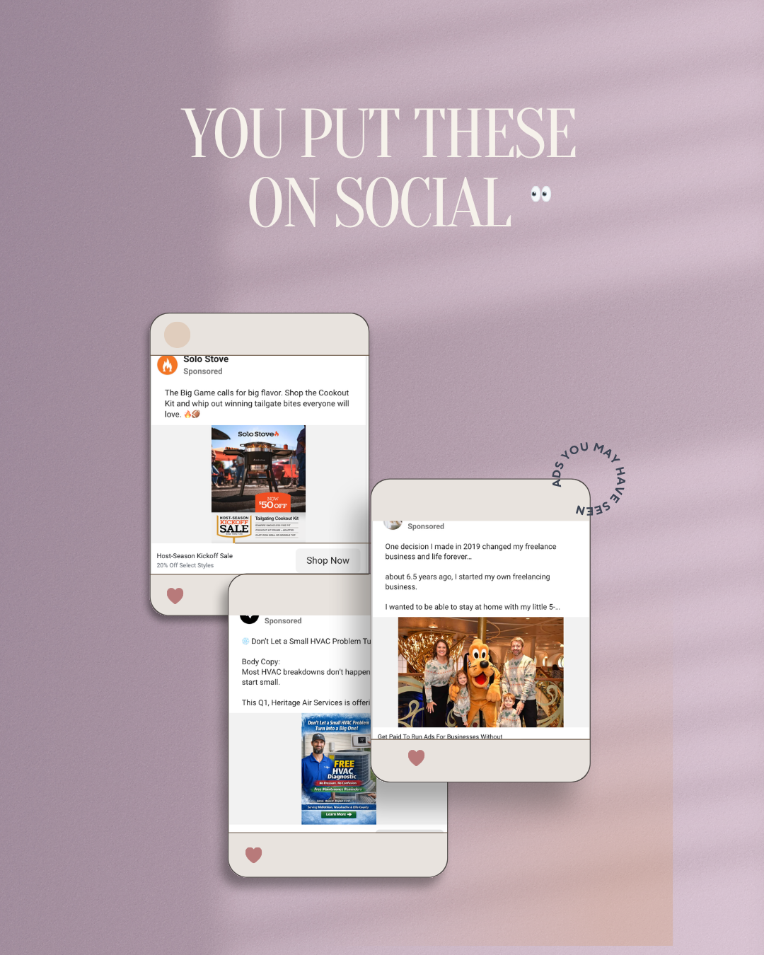 Examples of social media ads