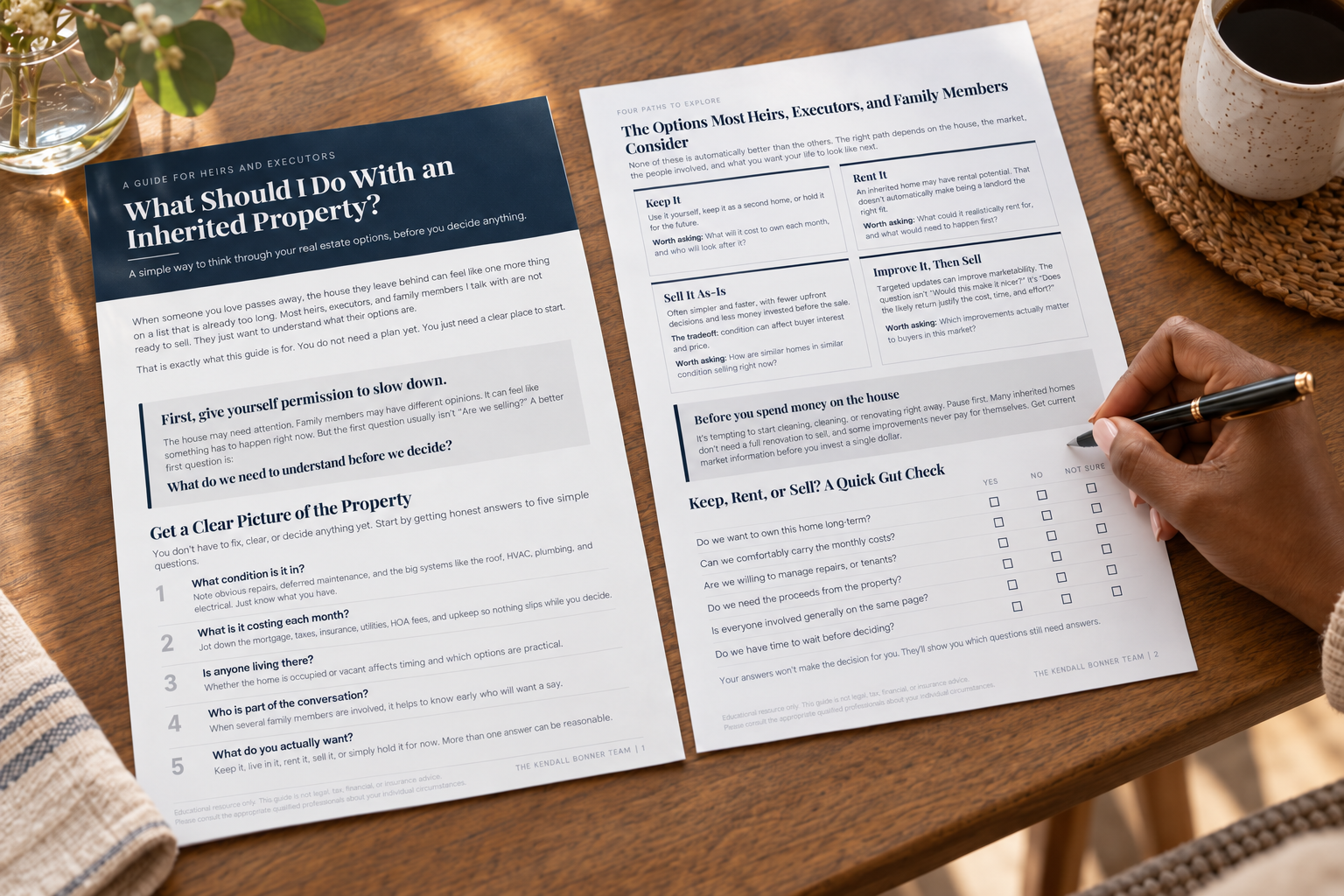 Cover of the guide: What Should I Do With an Inherited Property?