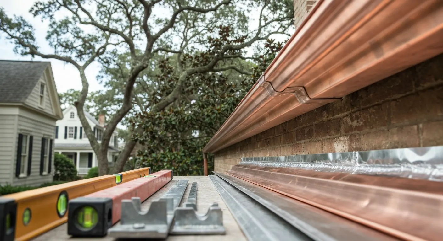 Gutter and flashing repair