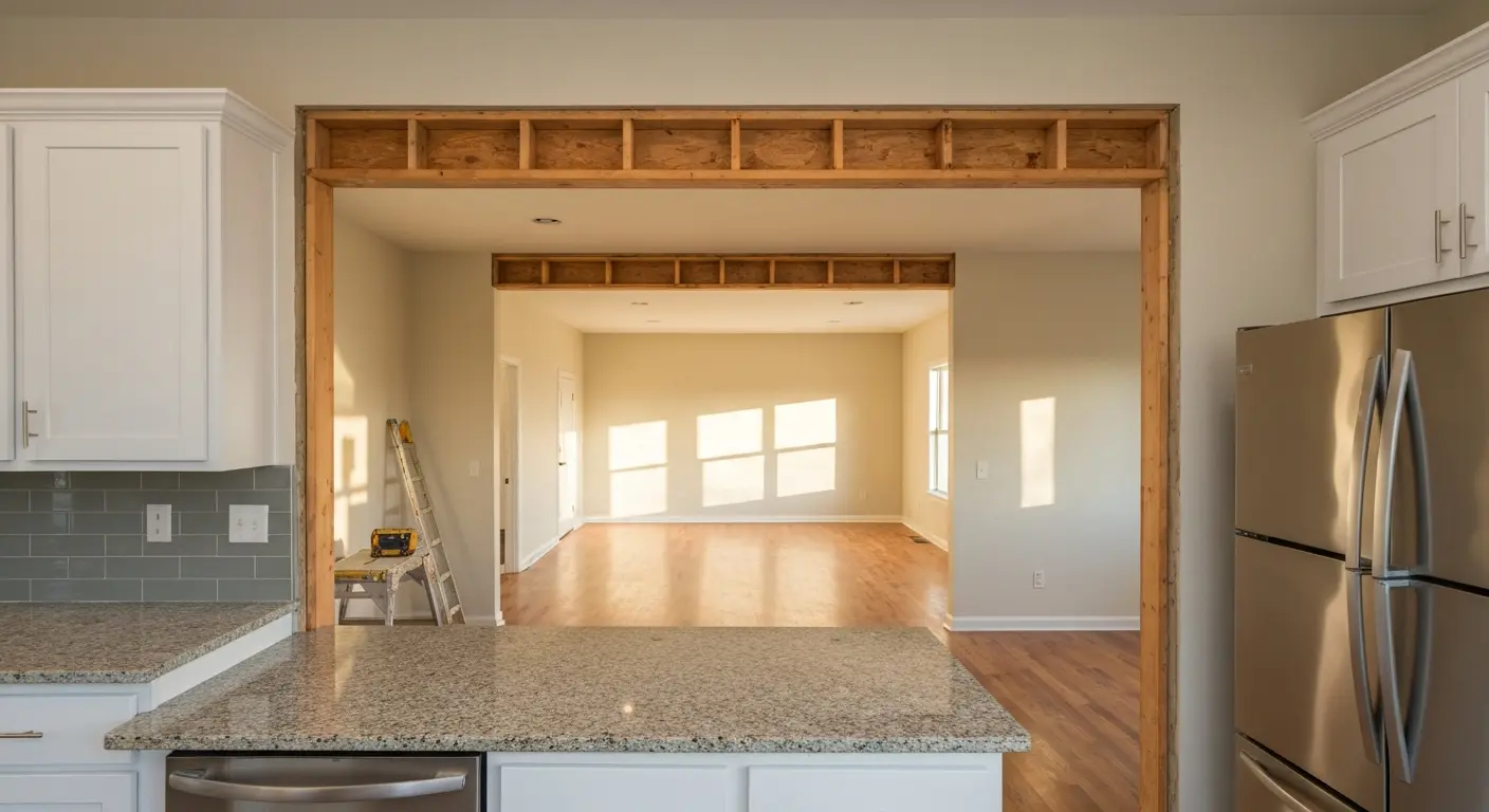 Open floor plan renovation